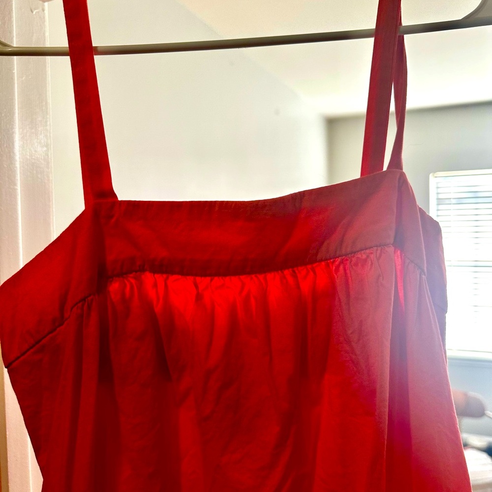 Pink coral dress! So flattering!